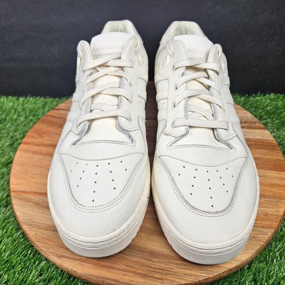 Adidas Rivalry Mens Size 12 Low Triple White Basketball Sneaker Shoes FV4432 main image 8